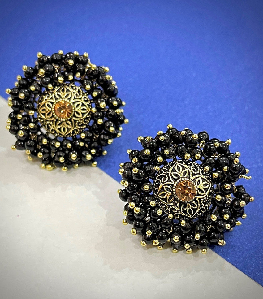 Black earrings sale flipkart