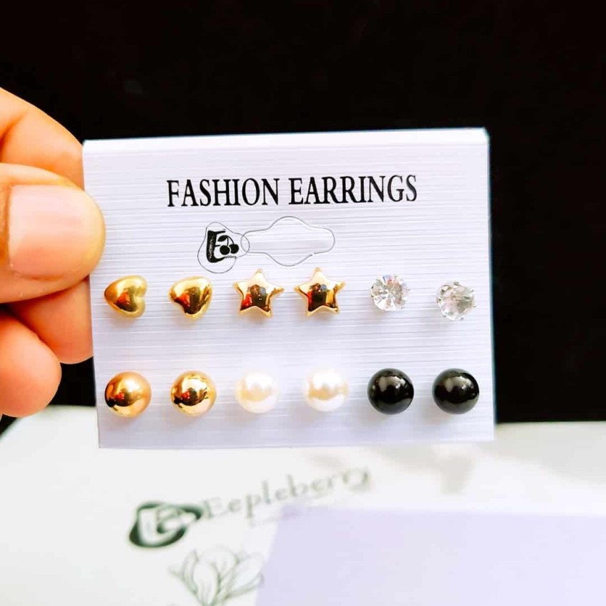 40 Pairs Earrings for Women, Little Girls Cute Stainless Steel Stud Earrings  Set