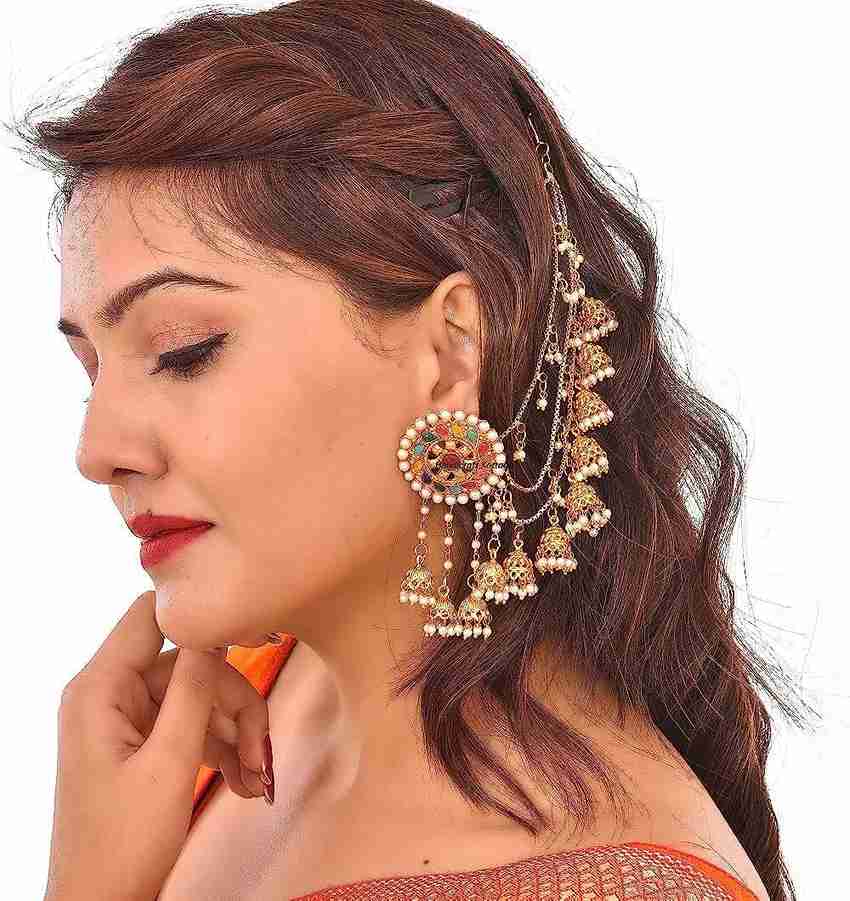 Earrings to 2025 hair chain