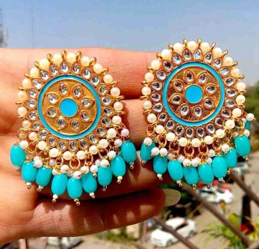 MONKDECOR Stylish Jhumka Earrings For Girls & Women (Mii Jhumka-Silver)