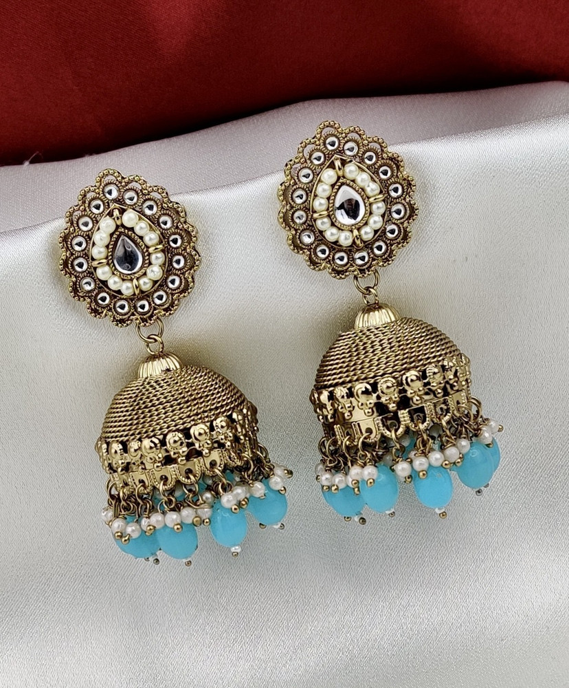 Big jhumka earrings online hot sale