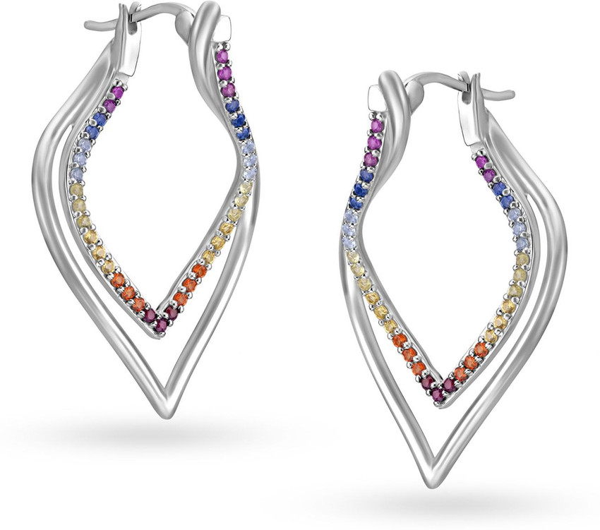 Flipkart Buy Mia by Tanishq 925 Silver Dainty Paisley Stud Earrings Silver Stud Earring Online at Best Prices in India