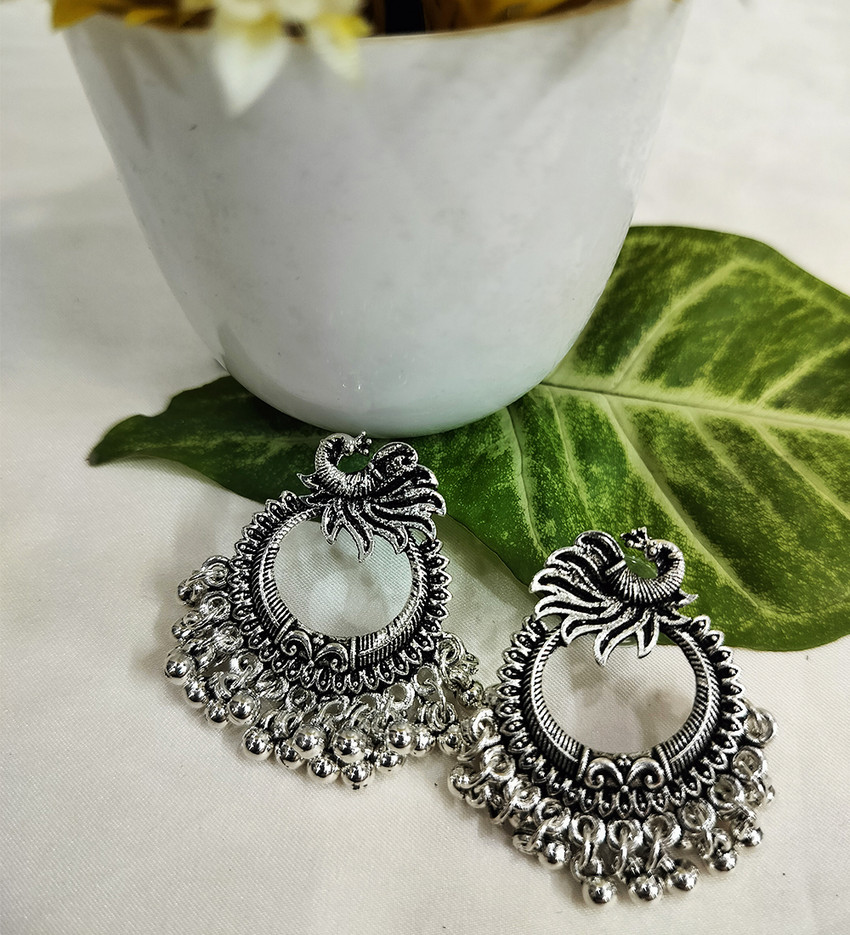 Small hot sale oxidized earrings