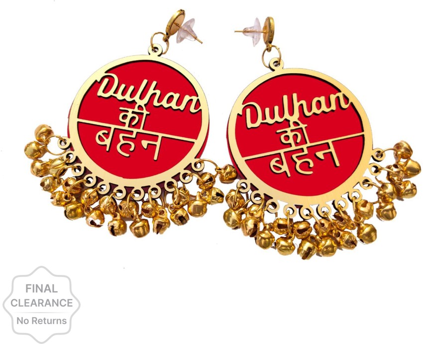 Flipkartcom  Buy THE BRIDE MADE Dulhaniya Earring  Dulhan ki Behan  Bridesmaids Acrylic Jhumki Earring Online at Best Prices in India