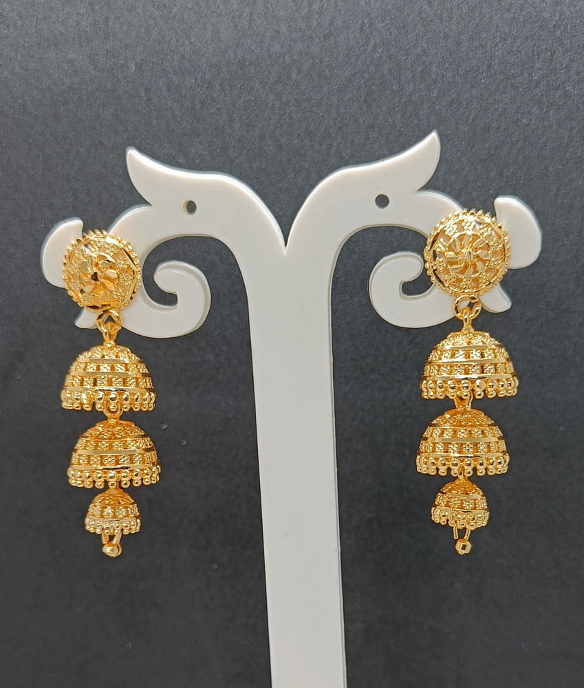 Flipkart Buy Skumar Traditional Golden Plated Earrings Bali Jhumka Screw Back Ledis Women Girls Brass Jhumki Earring Stud Earring Earring Set Chandbali Earring Hoop Earring Online at Best Prices i...