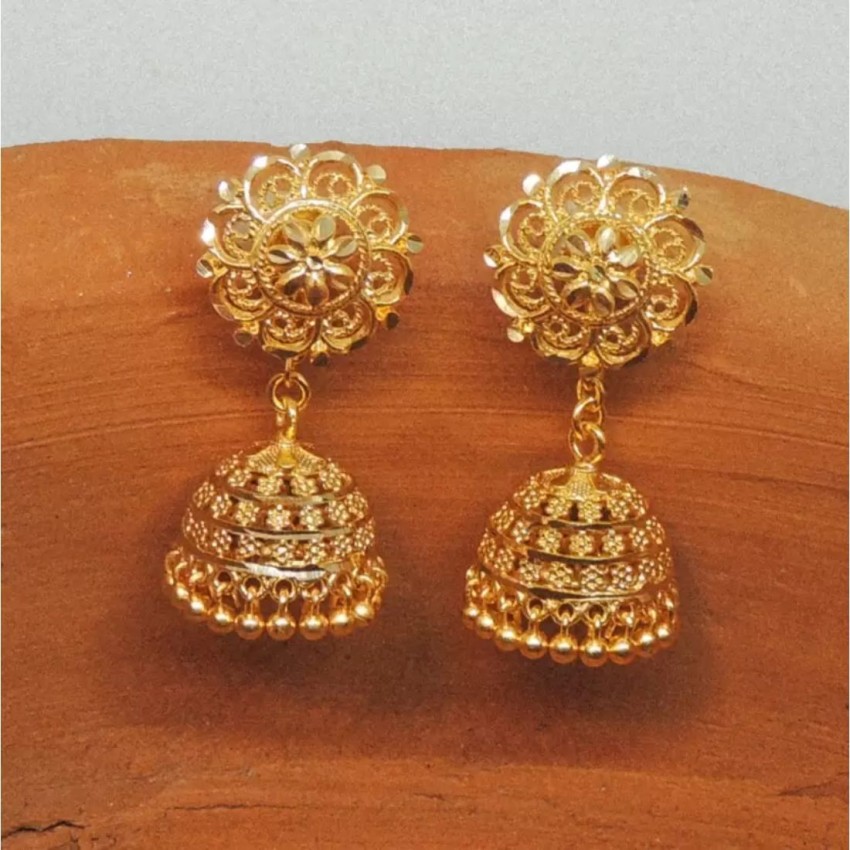 Buy online Gold Brass Jhumka Earring from fashion jewellery for Women by  Arch Fashion for ₹400 at 75% off