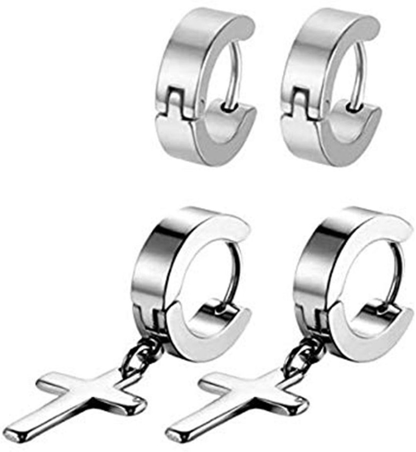 Update more than 90 cross hoop earrings for guys best 3tdesign.edu.vn