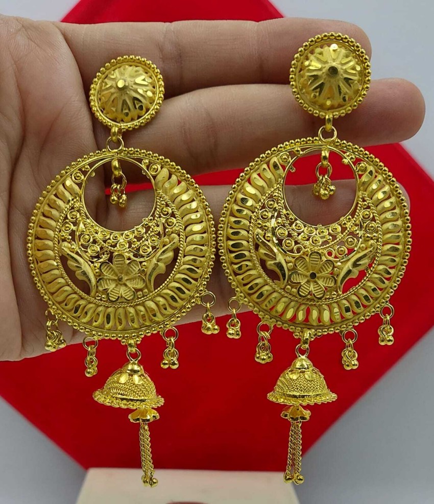 Flipkartcom  Buy Kaangan Nepali gold coral earring Coral Brass Stud  Earring Online at Best Prices in India