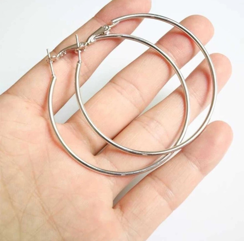 Tungsten hoop earrings cheap