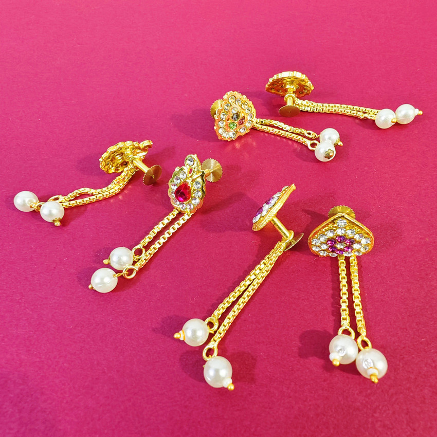 Flipkart Buy RAJASTHANI GAHANA 3 Pic Earrings Set Diamond