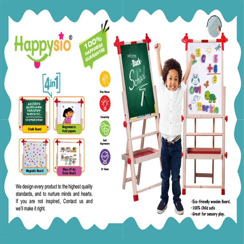 Ktaxon Adjustable Kids Easel Stand, Double Sided Whiteboard & Chalkboard