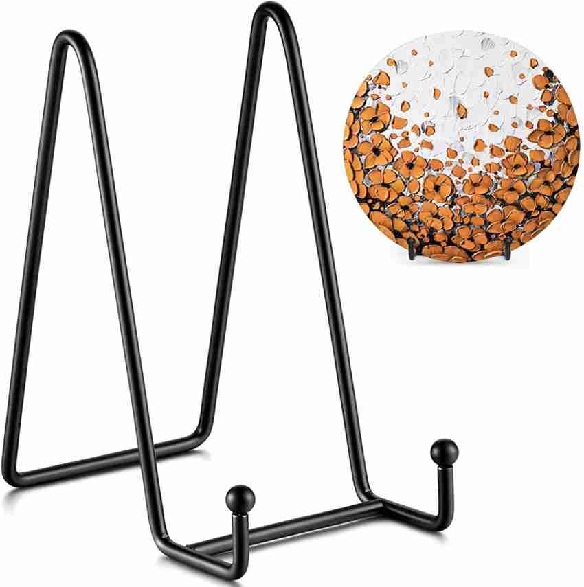 3 Pack Plate Stands for Display, 4 Inch Plate Holder Display Stand, Metal  Fra