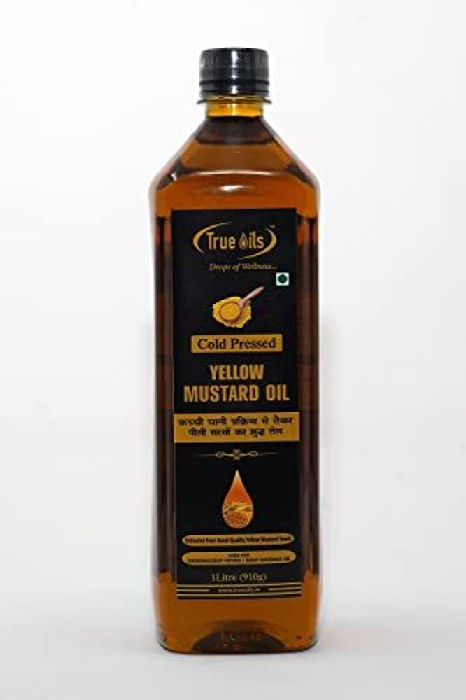 True Oils Yellow Mustard oil for cooking Body Hair Massage