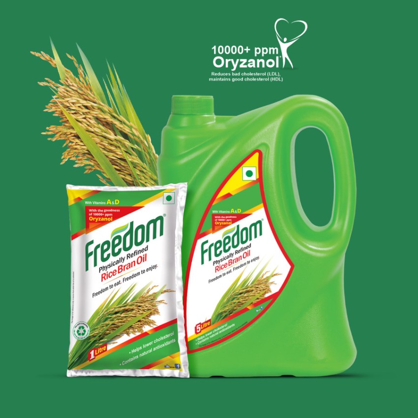 Buy Freedom Rice Bran Oil Physically Refined 1 Ltr Online at the Best Price  of Rs 118.78 - bigbasket