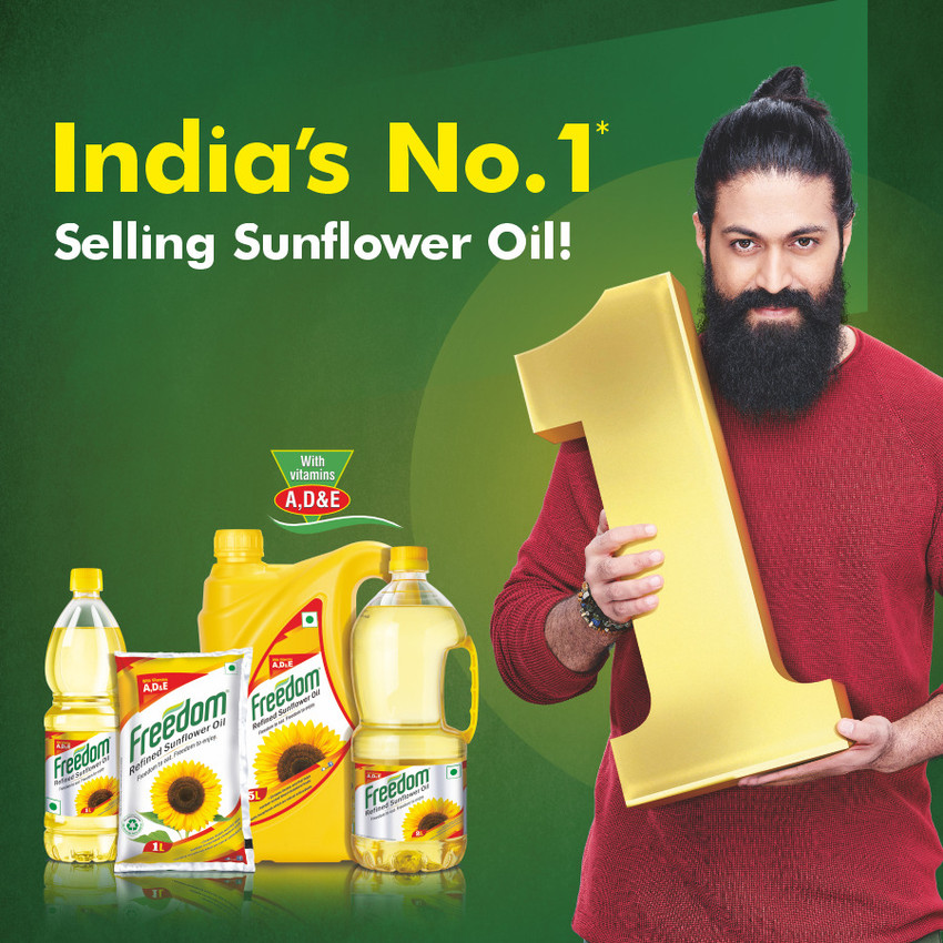 freedom-refined-sunflower-oil-ropes-in-actors-yash-radhika-48-off