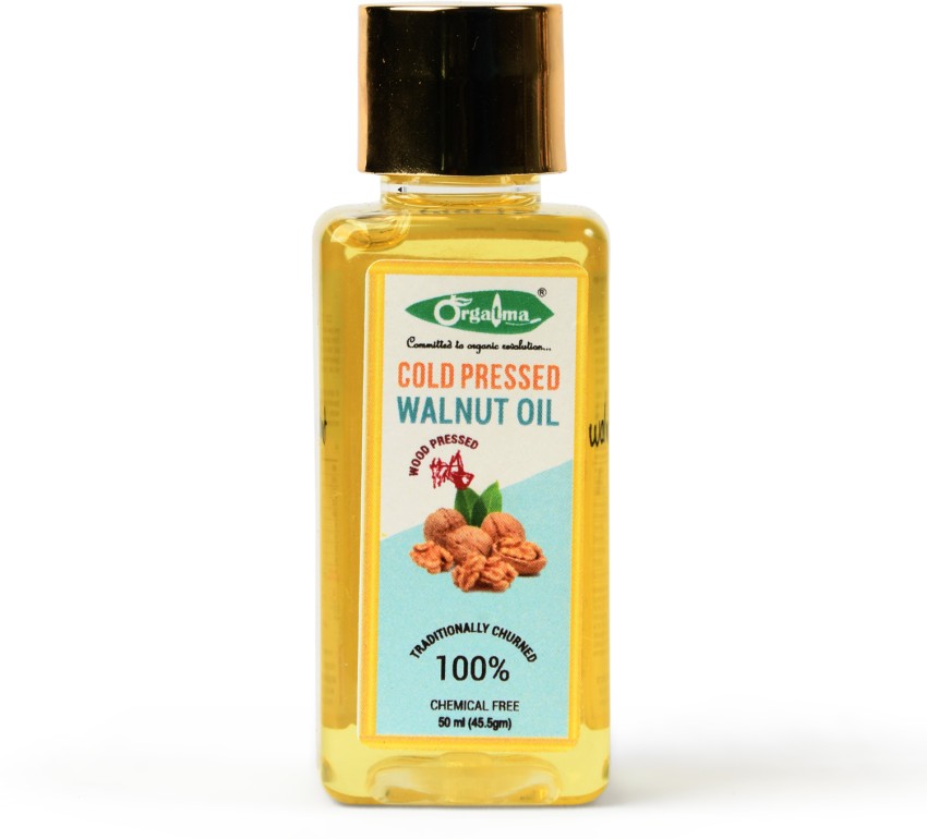 orgatma Walnut Oil - 100% Pure Cold Pressed Edible Akhrot Ka Tel