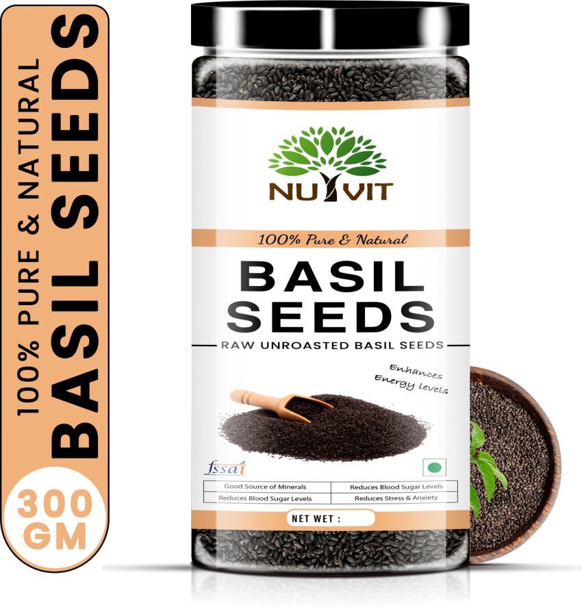 nutvit Raw Basil Seeds Rich In Calcium Iron Protein 500Gram