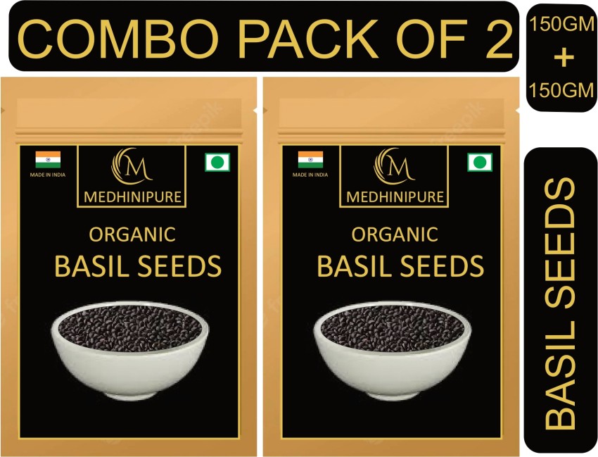 Medhinipure Basil Seeds Raw Tukmariya Sabja Bapji Seed Helps