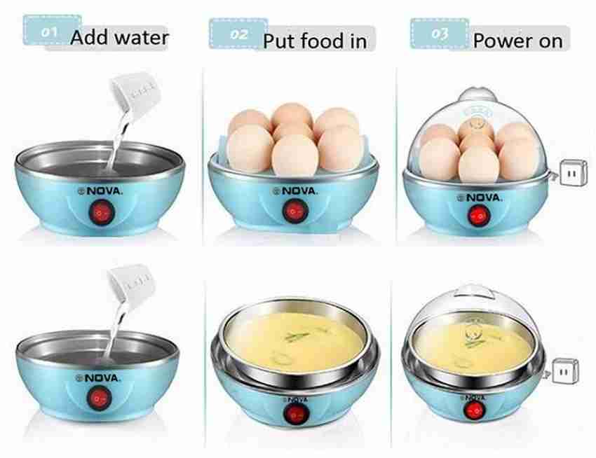 NOVA Blue Electric Egg Boiler NEC 1530 Egg Cooker Price in India Buy NOVA Blue Electric Egg Boiler NEC 1530 Egg Cooker online at Flipkart