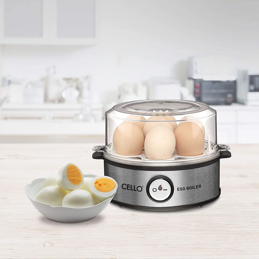 Cello GEM 7 Smart Egg Boiler 360 Watts Transparent Boil Up to 7 Eggs Egg Cooker Price in India Buy Cello GEM 7 Smart Egg Boiler 360 Watts Transparent Boil Up to 7