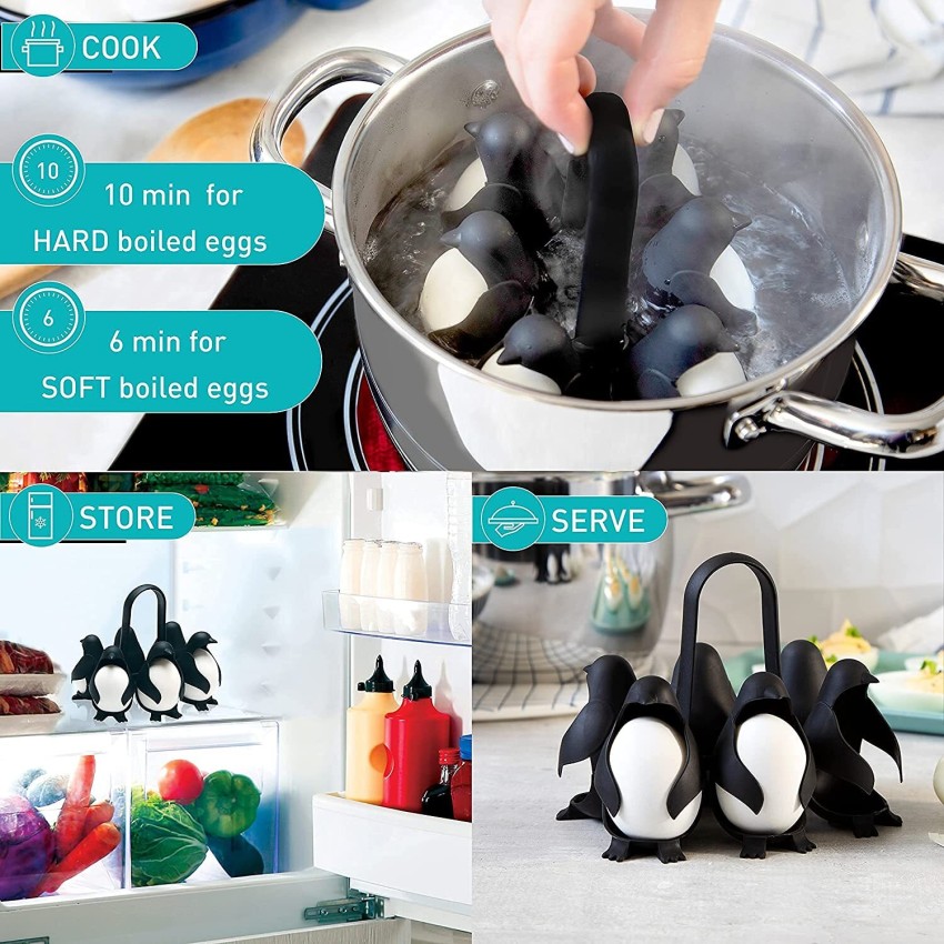 Penguin Egg Holder For Hard Boiled Eggs Containers Boxes Egg