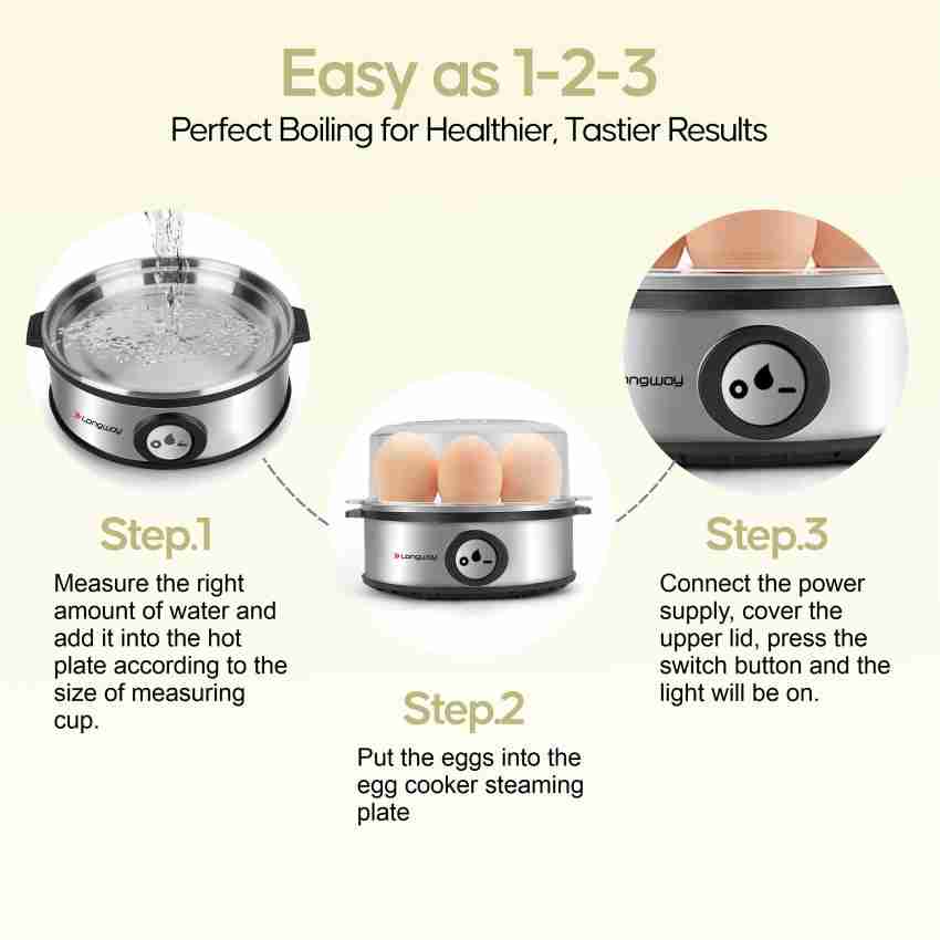 tHemiStO 350 W Egg Boiler/Poacher/Cooker for Steaming, Cooking & Boiling  (TH-610(7 eggs)) Egg Cooker Price in India - Buy tHemiStO 350 W Egg Boiler/ Poacher/Cooker for Steaming, Cooking & Boiling (TH-610(7 eggs)) Egg