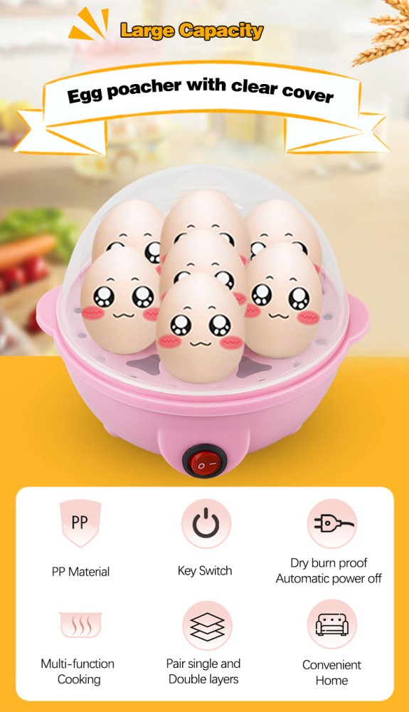 Multi-Function Single Layer Electric Egg Boiler Poacher 7 Egg Cooker