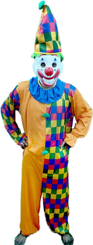 SSR SHOP A SARKAR JOKER COSTUME WITH HAT MASK FREE SIZE ADULT