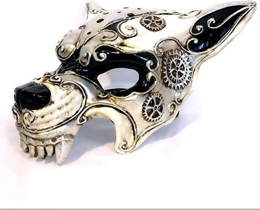 Wolf Mask Adult Silver Wolf Mask Adult Silver