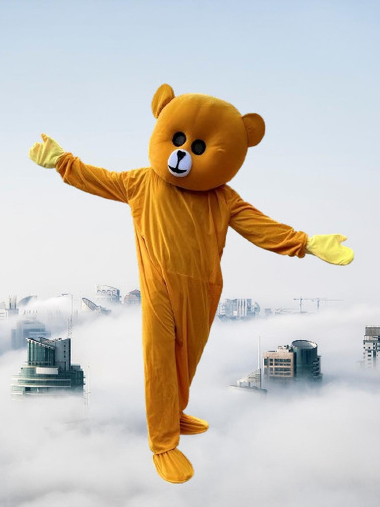 BGT Smart Yellow Teddy Bear Mascot Costume For Prank Birthday Weddings Elders Halloween Costume Price in India Buy BGT Smart Yellow Teddy Bear Mascot Costume For Prank Birthday Weddings Elders Hallowe...