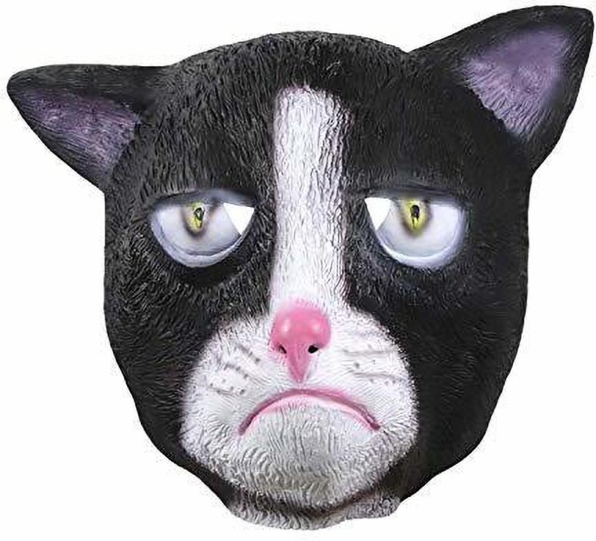 grumpy cat halloween mask