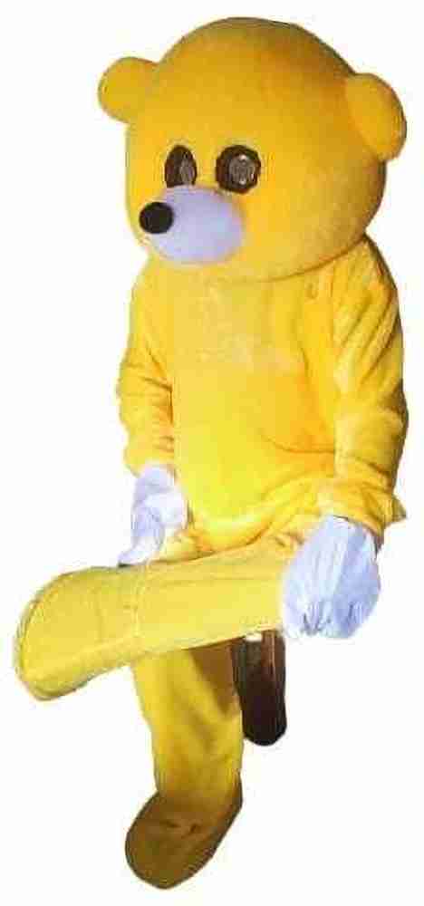 SRE Fur Yellow Teddy Bear Cartoon Full Costume Mascot Elders