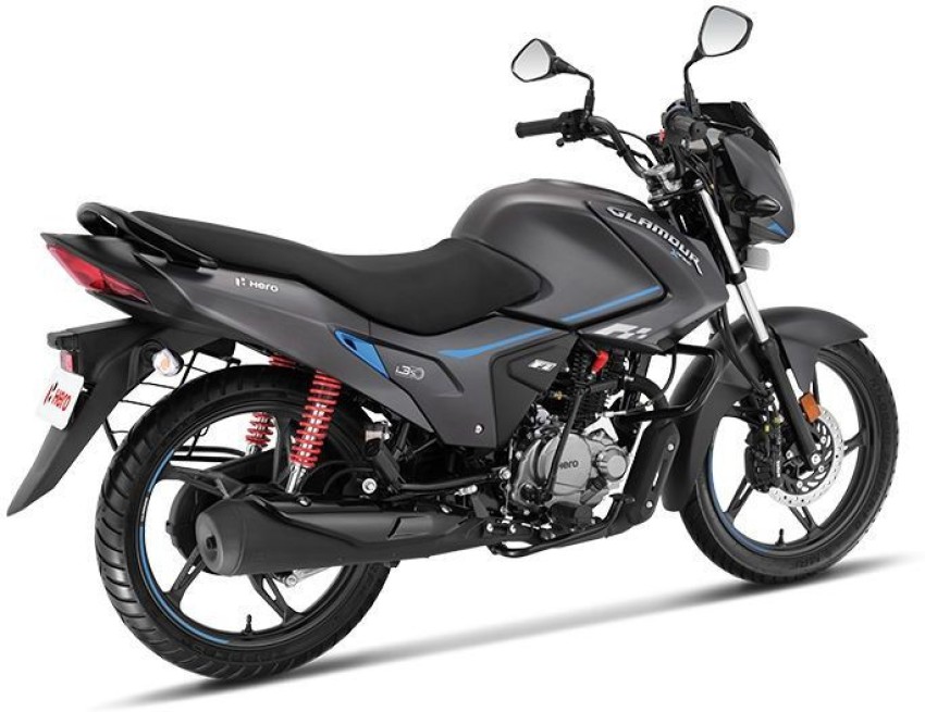 Hero glamour deals bike black colour