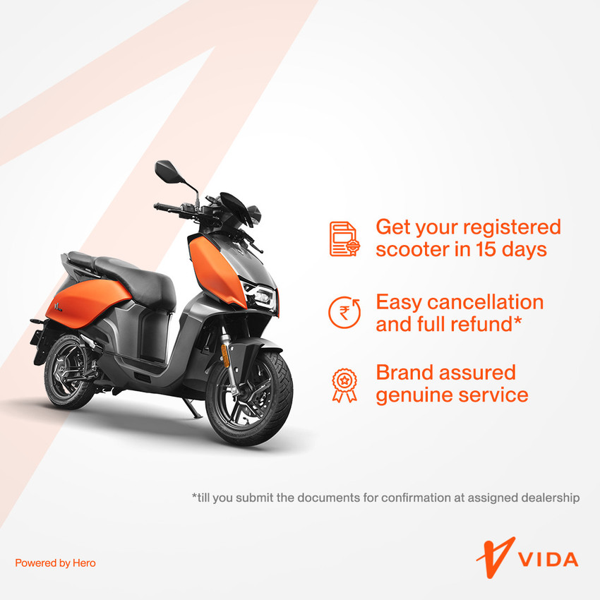 VIDA V1 Pro Electric Scooter by Hero MotoCorp Booking for Ex-Showroom Price  (with Portable Charger, Red) Price in India - Buy VIDA V1 Pro Electric  Scooter by Hero MotoCorp Booking for Ex-Showroom