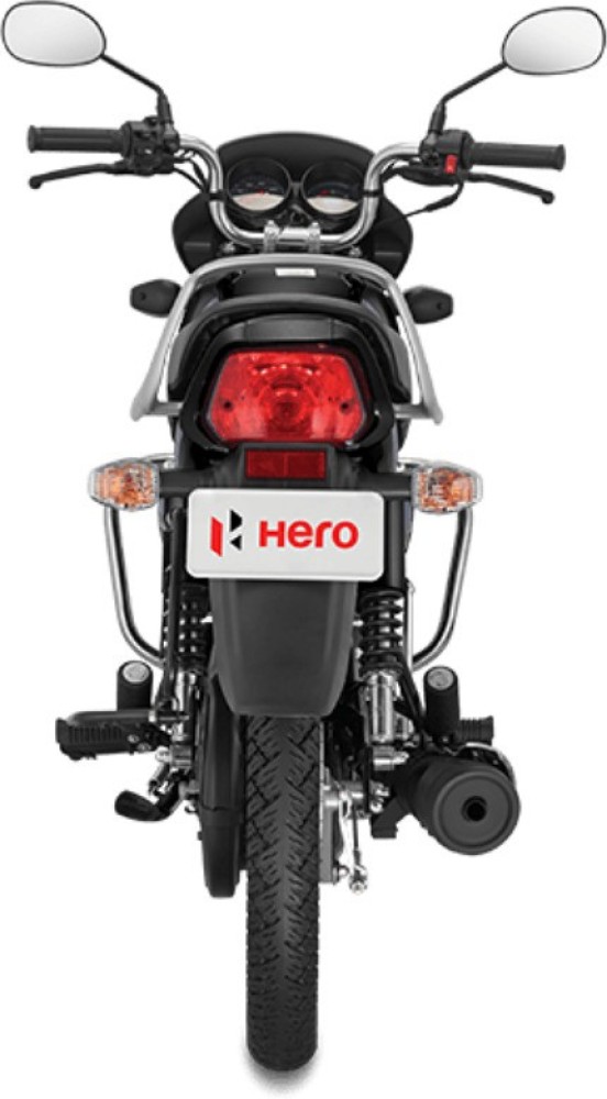 Hero HF Deluxe BS6 Self Start Alloy Wheel All Black (Nexus Blue