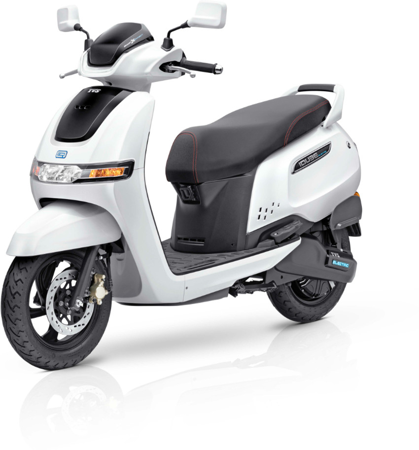 TVS iQube 3.4 kWh Booking for Ex Showroom Price With Charger Pearl White Price in India Buy TVS iQube 3.4 kWh Booking for Ex Showroom Price With Charger Pearl White online at Flipkart