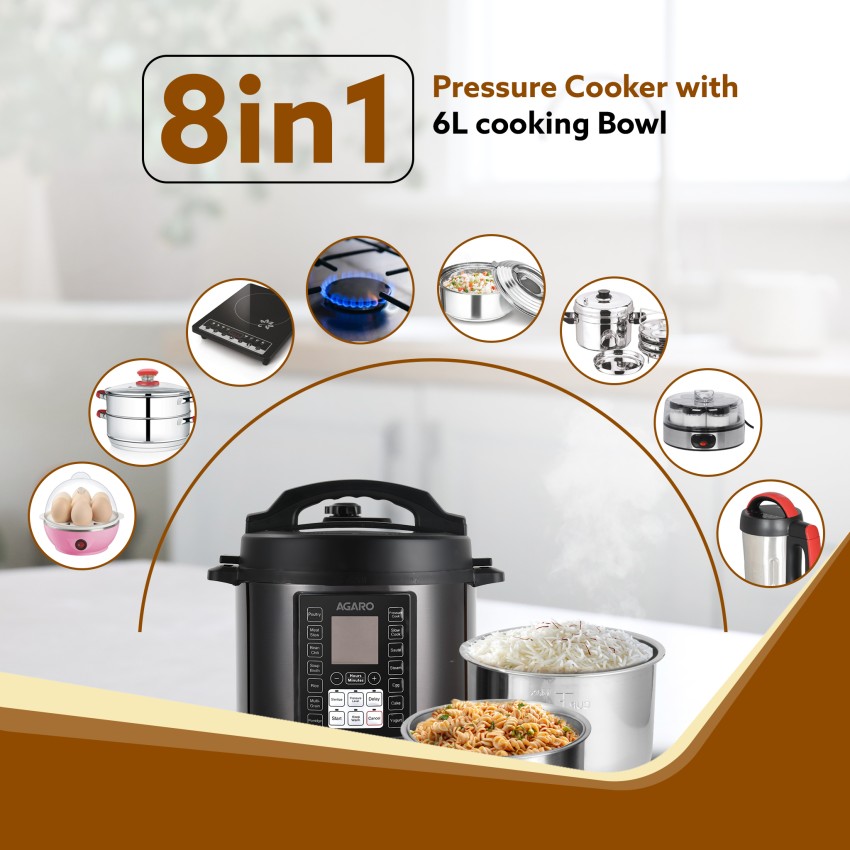 AGARO Imperial Electric Pressure Cooker Price in India Buy AGARO