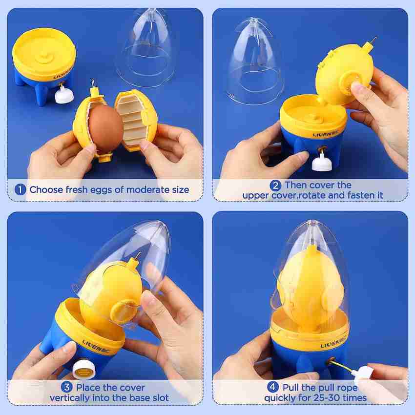 Portable Egg Scrambler Shaker Golden Egg Maker with Slicer