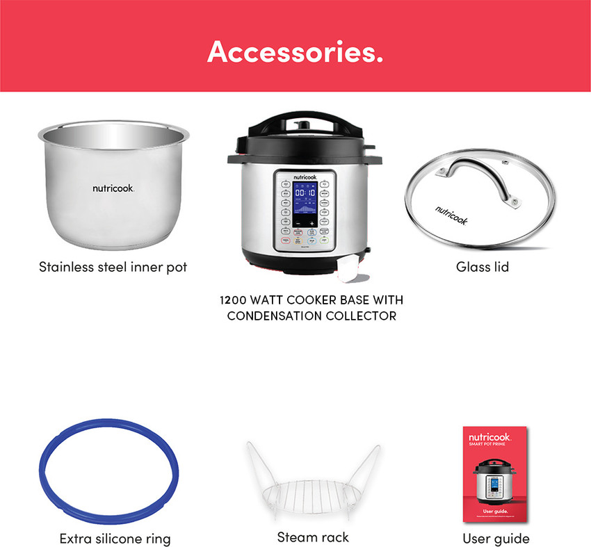 Nutricook NC SPPR8 Smart Pot Prime 1200 Watts 10 In 1 Instant