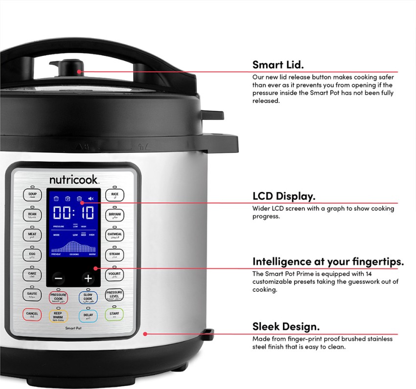 Nutricook NC SPPR8 Smart Pot Prime 1200 Watts 10 In 1 Instant