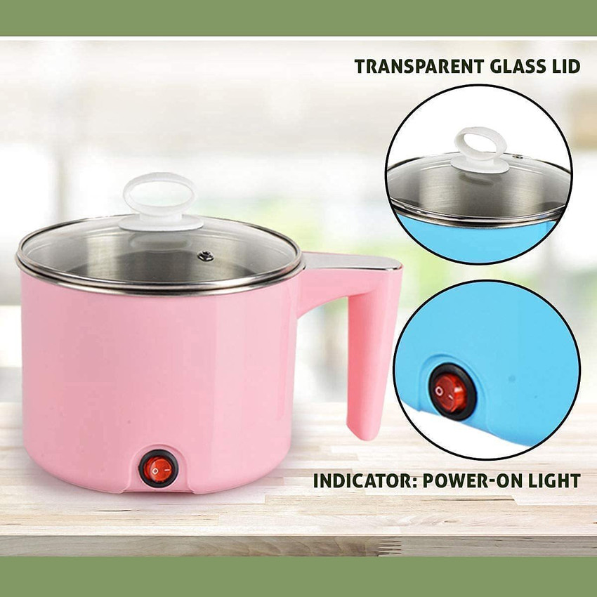 SKYTONE 1.5LPINK Rice Cooker Food Steamer Travel Cooker Slow