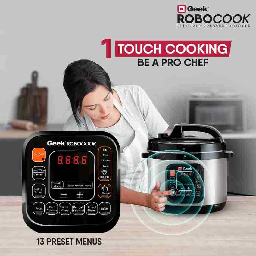 Geek Robocook 11 in 1 Rice Cooker Electric Pressure Cooker Slow