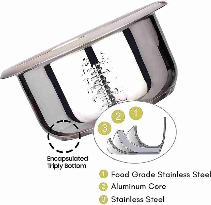 Rice cooker stainless steel inner pot sales
