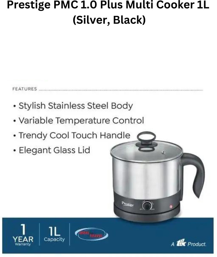 Prestige PMC 1.0 600 Watt Stainless Steel Multi Cooker with