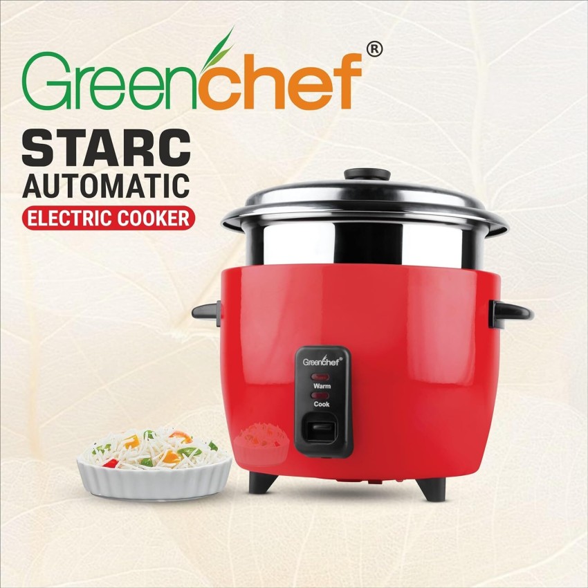 Greenchef Starc with Steel Bowl Electric Rice Cooker Price in India Buy Greenchef Starc with Steel Bowl Electric Rice Cooker Online at Flipkart