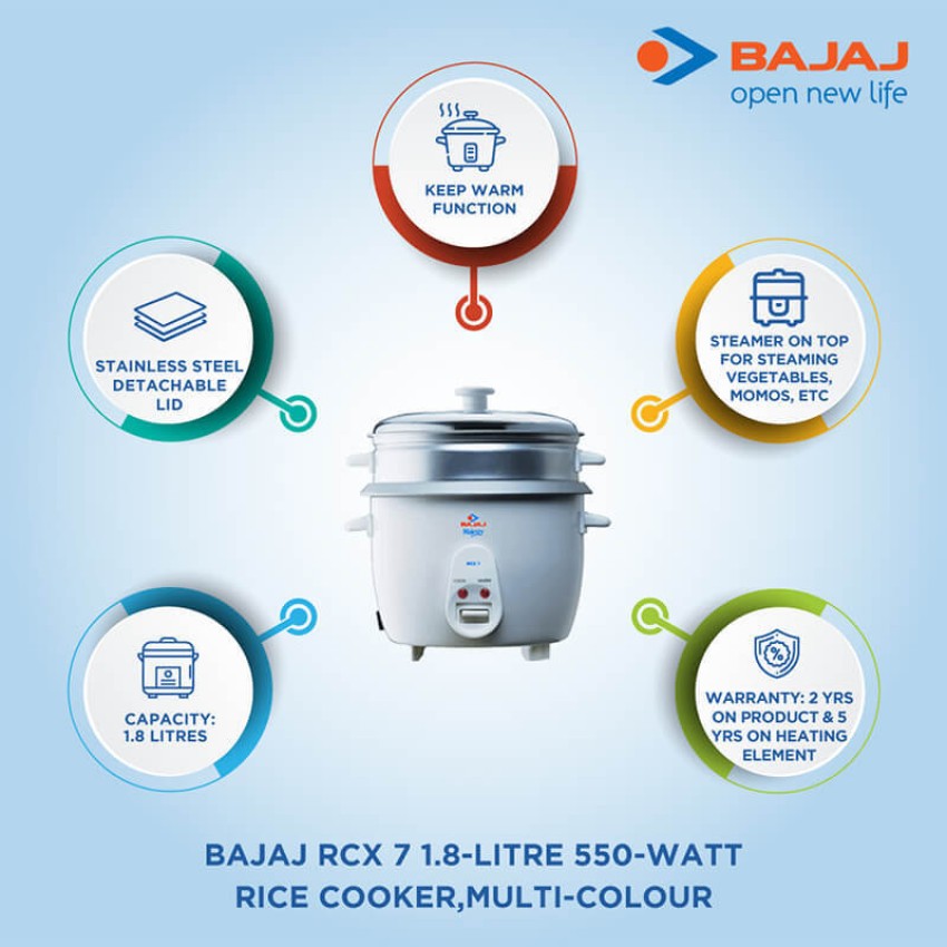 Bajaj rice discount cooker 2.8 litre