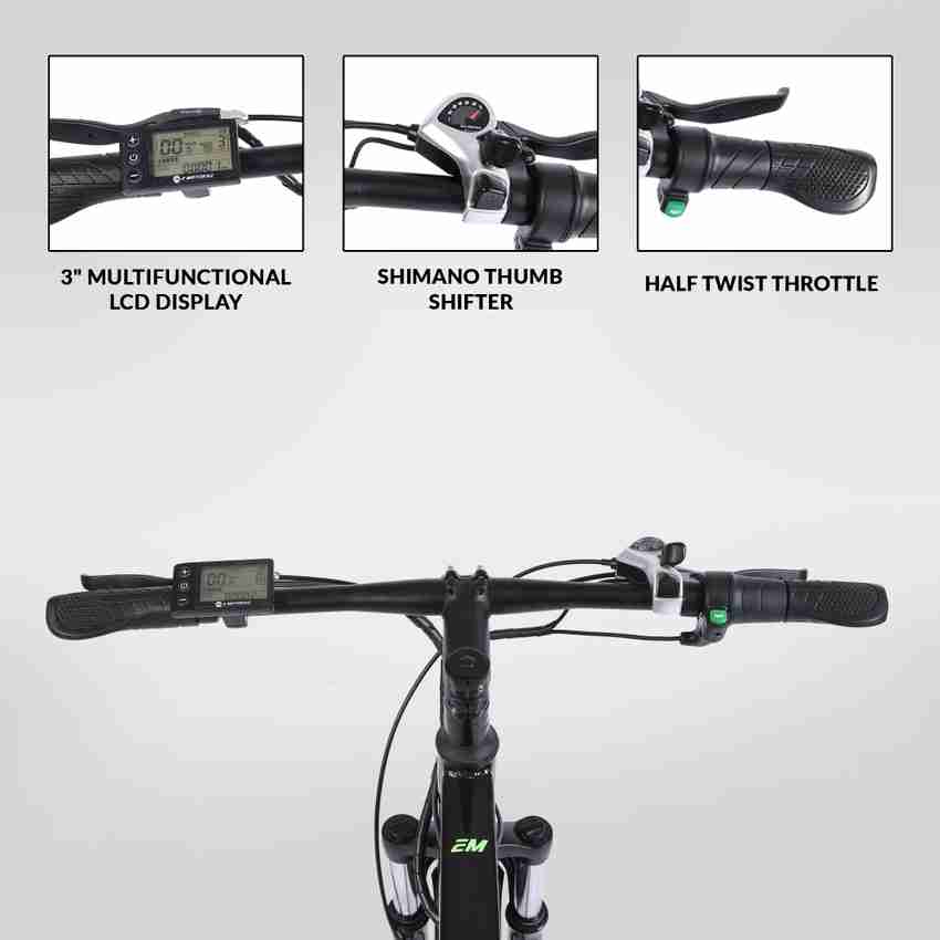 EMotorad TRex Green 27.5 inches 7 Gear Lithium ion Li ion