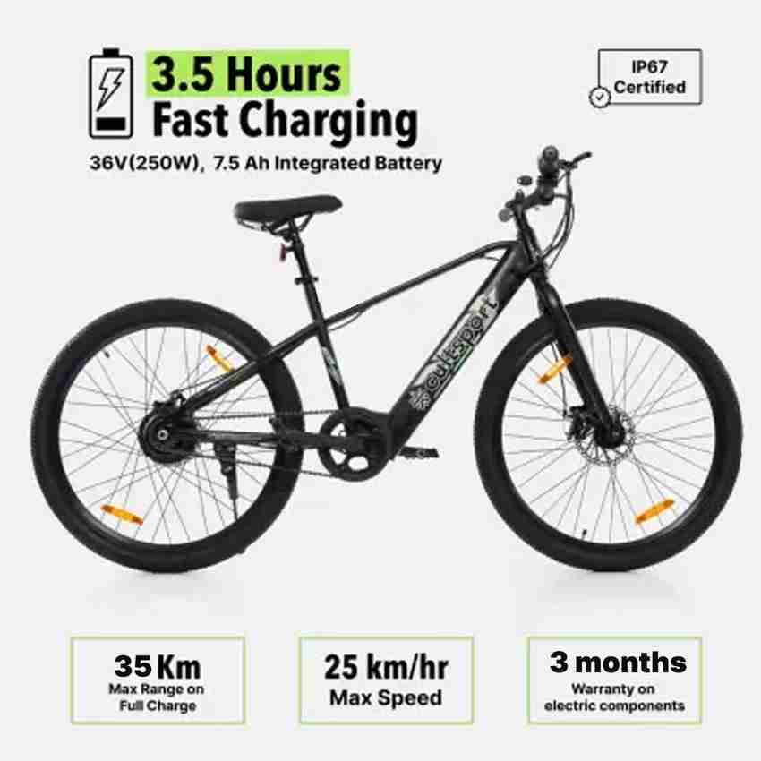 Cultsport by Cult Hermit Bike For Men Women Ages 15 Range 35 km Lithium Ion Battery 27.5 inches Single Speed Lithium ion Li ion Electric Cycle Price in India Buy Cultsport by Cult Hermit Bike For