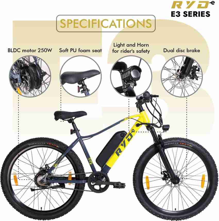 RYD E3 27.5 inches Single Speed Lithium-ion (Li-ion