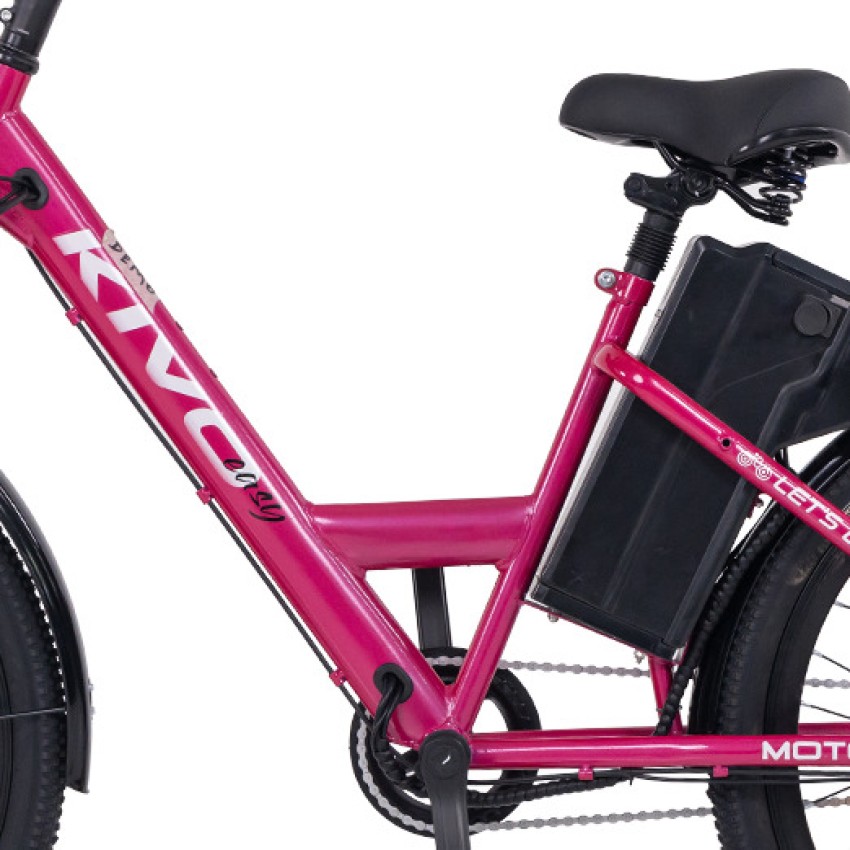 Pink discount electric bicycle